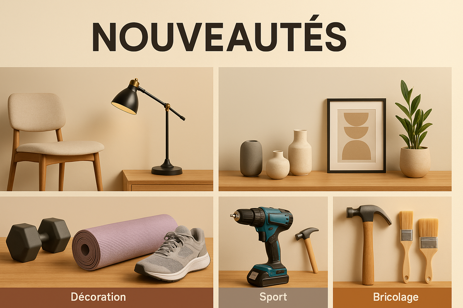 Nouveautés meubles décoration sport bricolage