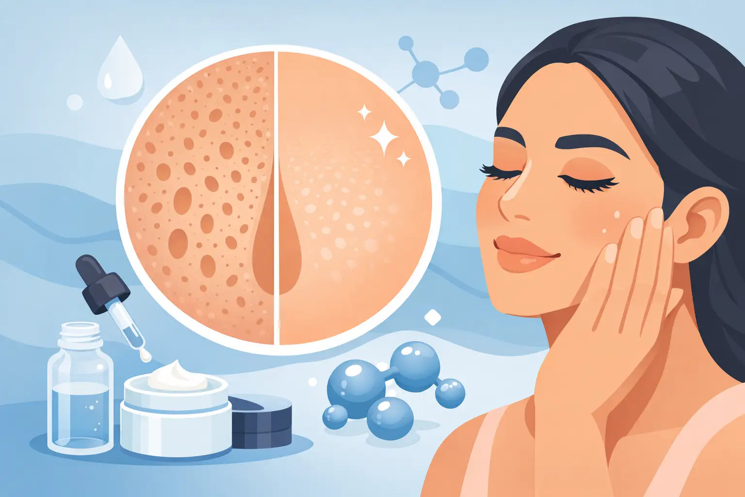 Niacinamide pour pores dilatés : que peut-elle faire ?