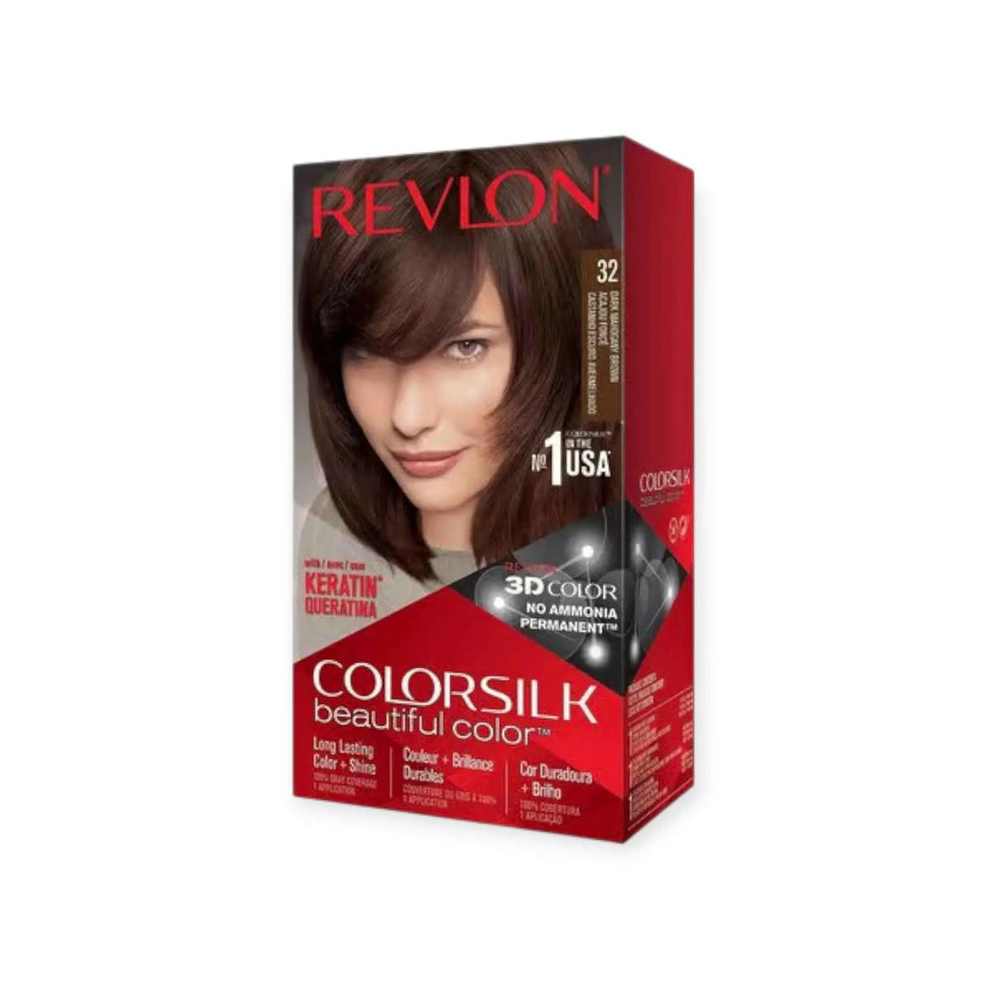 Revlon ColorSilk Beautiful Color 32 Brun Foncé Rougeâtre – Coloration