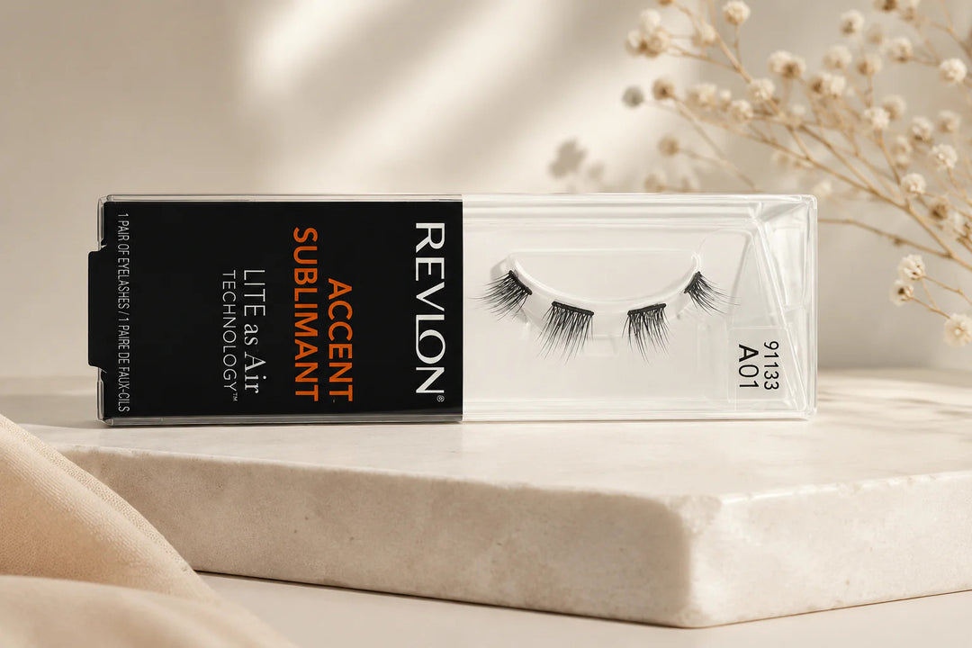 Faux Cils Revlon Featherlite Accent 91133 Noir 10 mm
