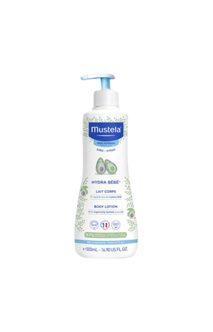 Mustela Gel Lavant Doux Bébé – Corps &amp; Cheveux Avocat BIO Peau Normale – 500 ml.