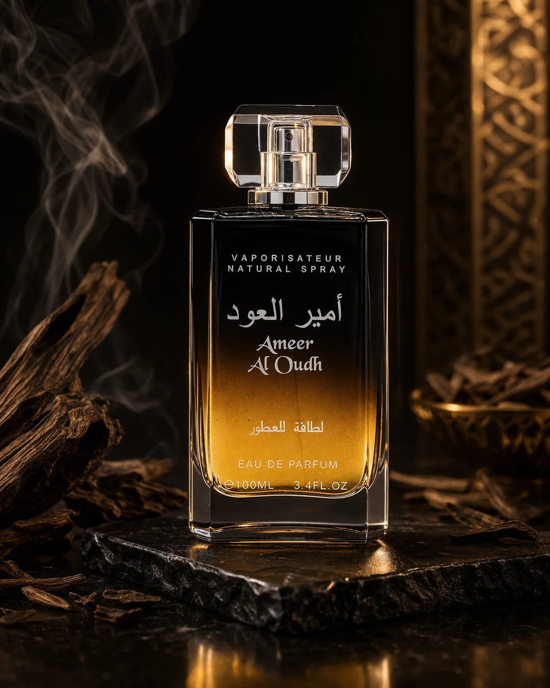 Lattafa Ameer Al Oudh Eau de Parfum 100ml – Parfum Oud Intense, Boisé et Ambré