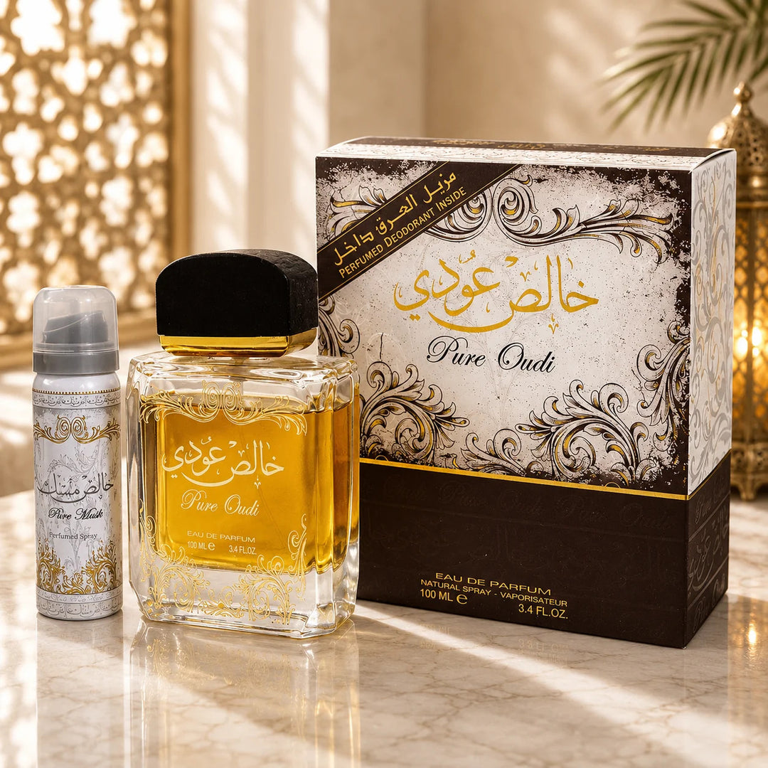 🪵 Pure Oudi – Coffret Parfum Eau de Parfum 100ml + Déodorant