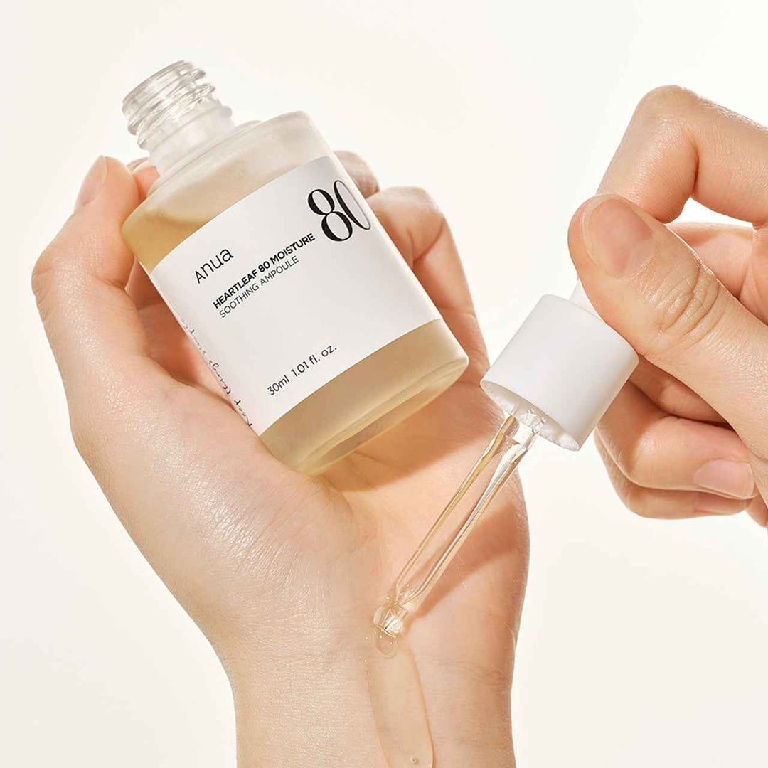 Anua – Ampoule Apaisante Hydratante à 80% d’Extrait de Heartleaf – 30 ml