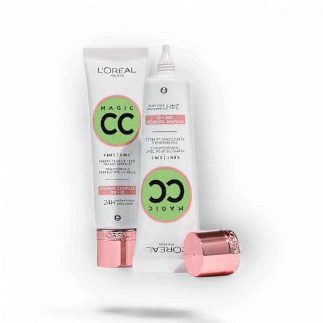 L’Oréal Paris Magic CC Cream 5-en-1 Anti-Rougeurs – Complexe Vitaminé B5  E –