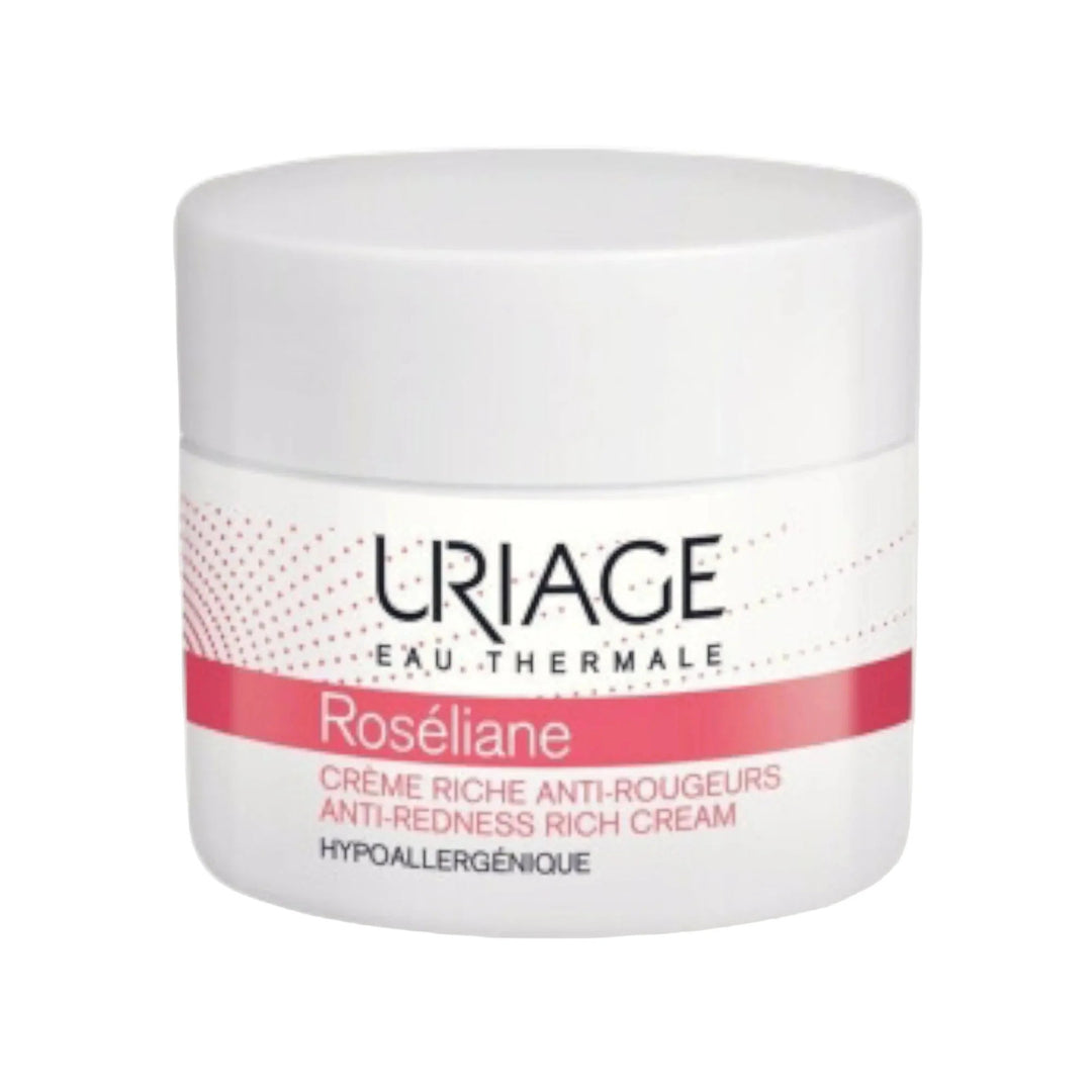 Uriage Roséliane Crème Riche Anti-Rougeurs - Soin Apaisant pour Peaux Sensibles
