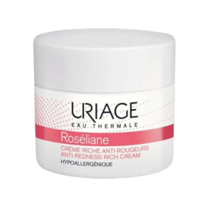 Uriage Roséliane Crème Riche Anti-Rougeurs - Soin Apaisant pour Peaux Sensibles