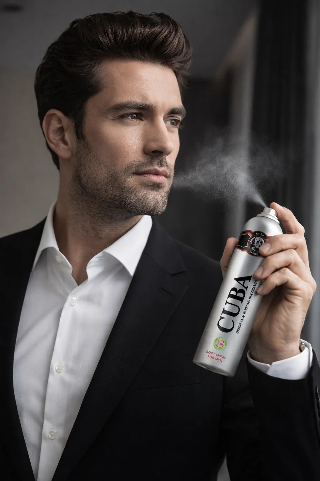 Cuba Black Body Spray for Men – Déodorant Parfumé pour Homme (200 ml)