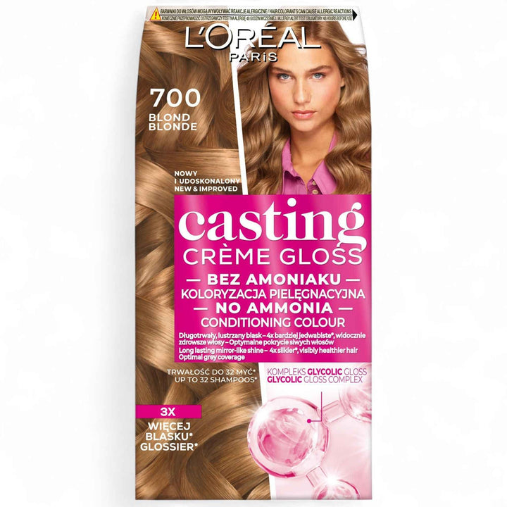L’Oréal Paris Casting Crème Gloss 700 Blond | Coloration Soin Sans Ammoniaque
