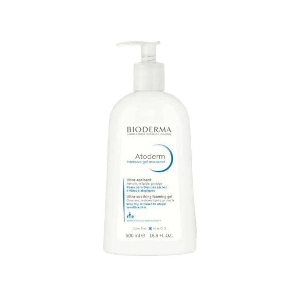 Bioderma Atoderm Intensive Gel Moussant Nettoyant Apaisant Peaux Atopiques 500ml