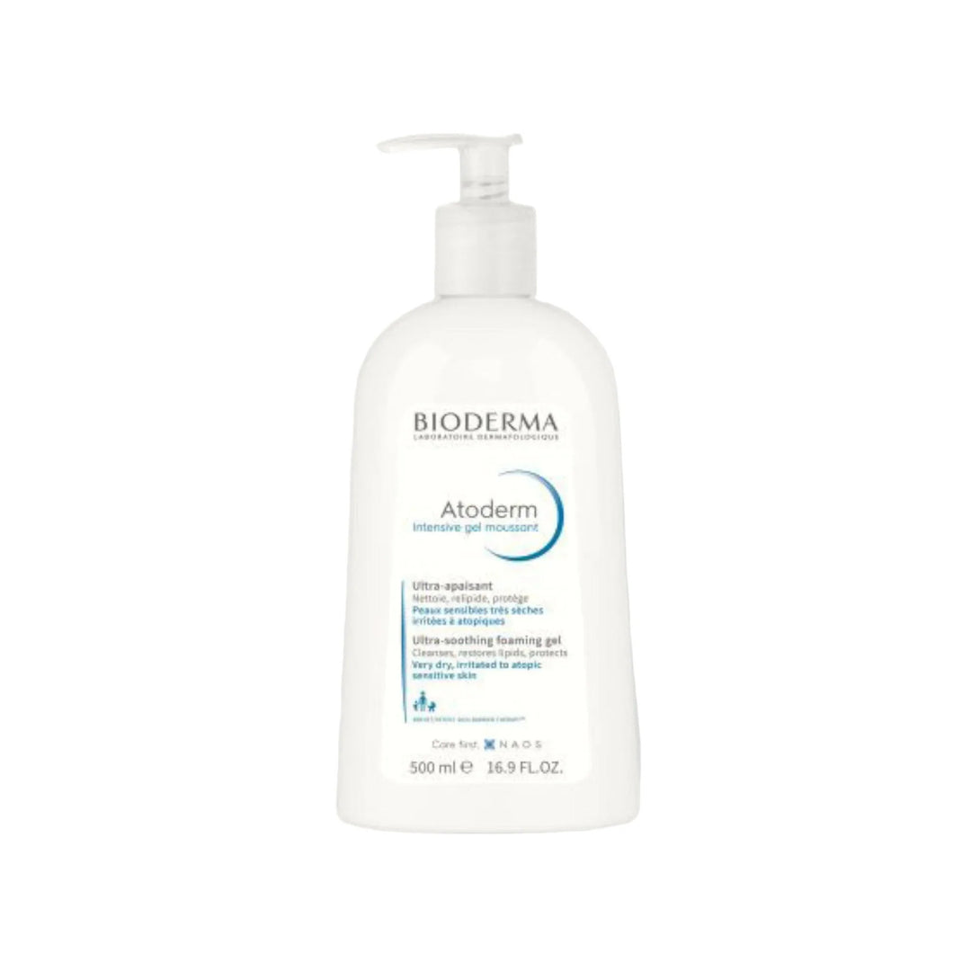 Bioderma Atoderm Intensive Gel Moussant Nettoyant Apaisant Peaux Atopiques 500ml