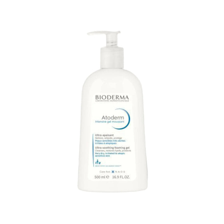 Bioderma Atoderm Intensive Gel Moussant Nettoyant Apaisant Peaux Atopiques 500ml