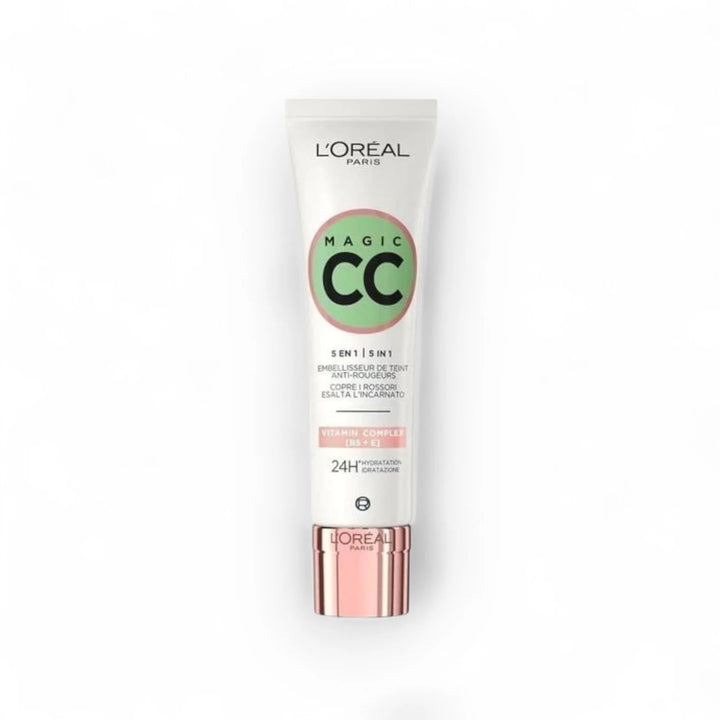 L’Oréal Paris Magic CC Cream 5-en-1 Anti-Rougeurs – Complexe Vitaminé B5  E –
