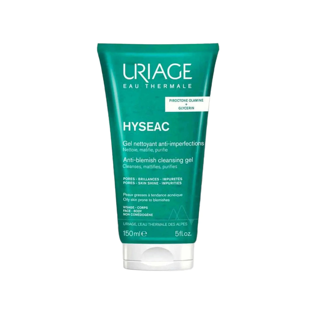Uriage Hyséac Gel Nettoyant - Gel Lavant Sans Savon pour Peaux Grasses à