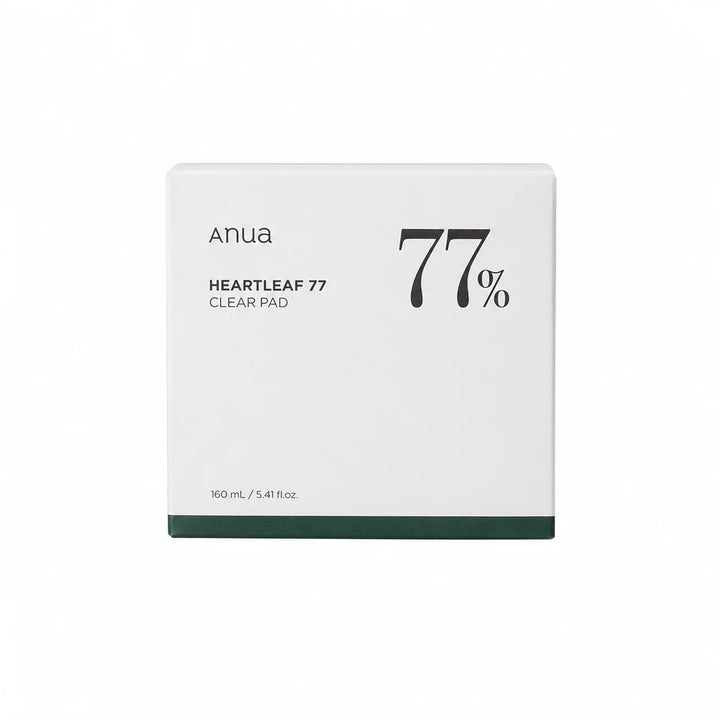 Anua Heartleaf 77% Clear Pad – Disques Exfoliants Apaisants pour Peau Nette