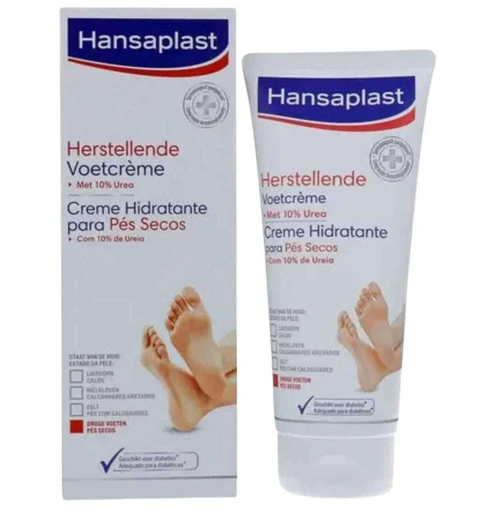 Hansaplast Crème Régénératrice pour les Pieds – 10% d’Urée – Pour Pieds Secs et