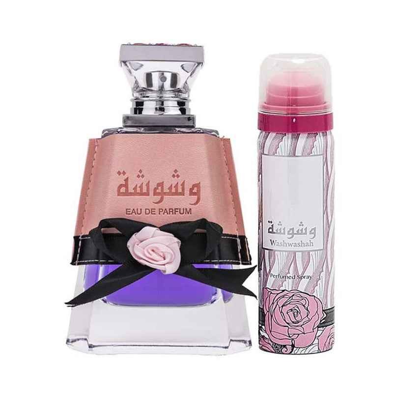 Washwashah Eau de Parfum Femme 100ml + Spray Parfumé Parfum Oriental Élégant