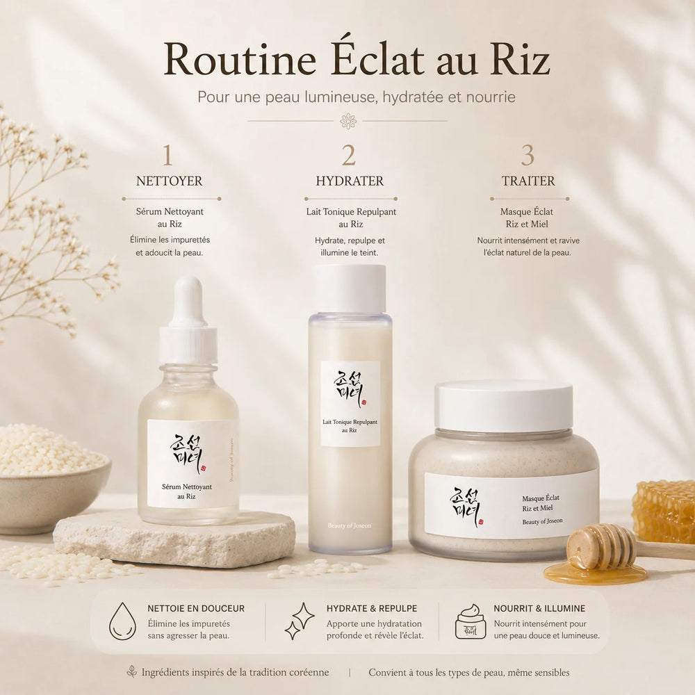 Le Secret de l'Éclat Coréen : Routine Complète au Riz