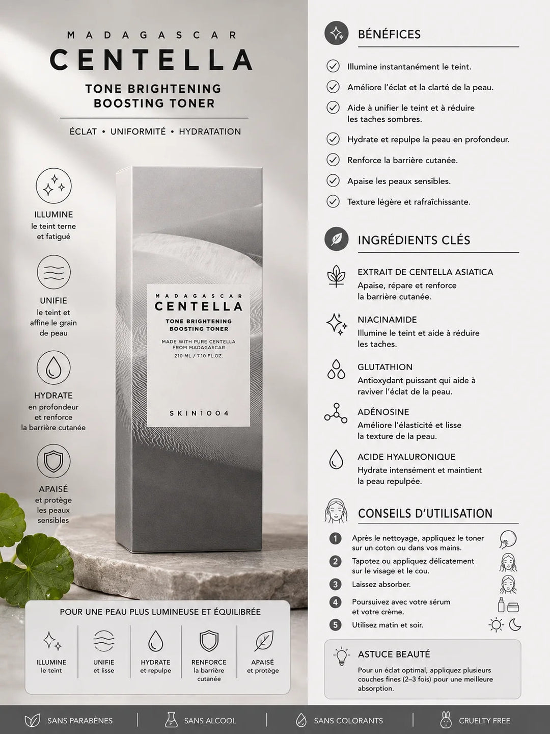 SKIN1004 Madagascar Centella Tone Brightening Boosting Toner