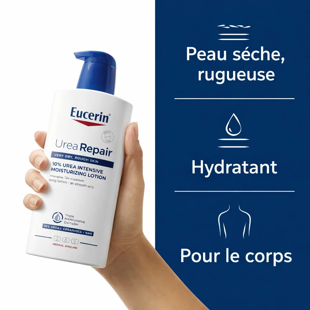 Eucerin UreaRepair PLUS Lotion Hydratante Intensive 10% Urée – Peaux Très