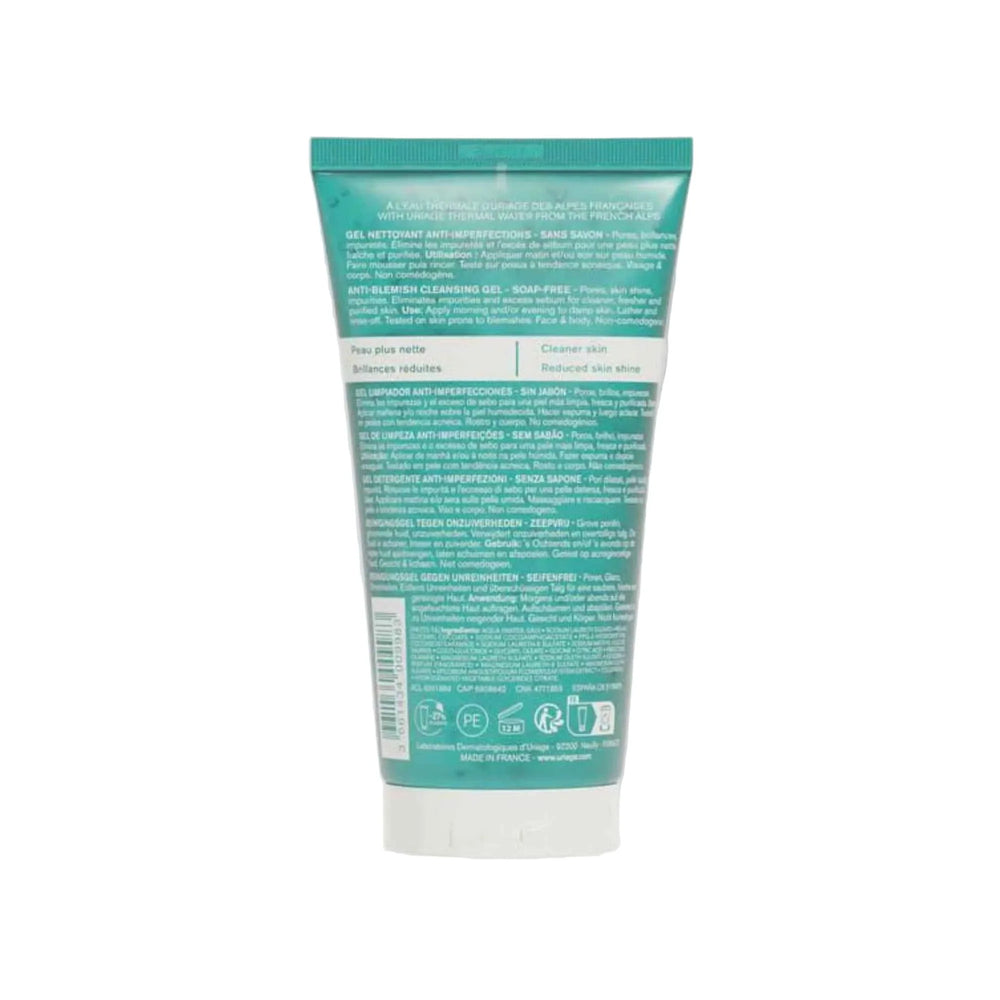 Uriage Hyséac Gel Nettoyant - Gel Lavant Sans Savon pour Peaux Grasses à