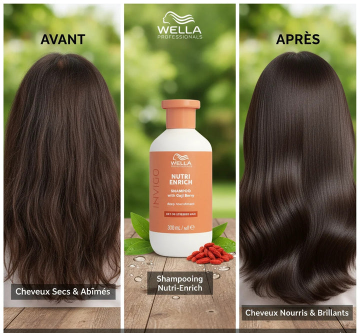 Wella Professionals Invigo Nutri-Enrich – Shampooing Nourrissant Cheveux Secs