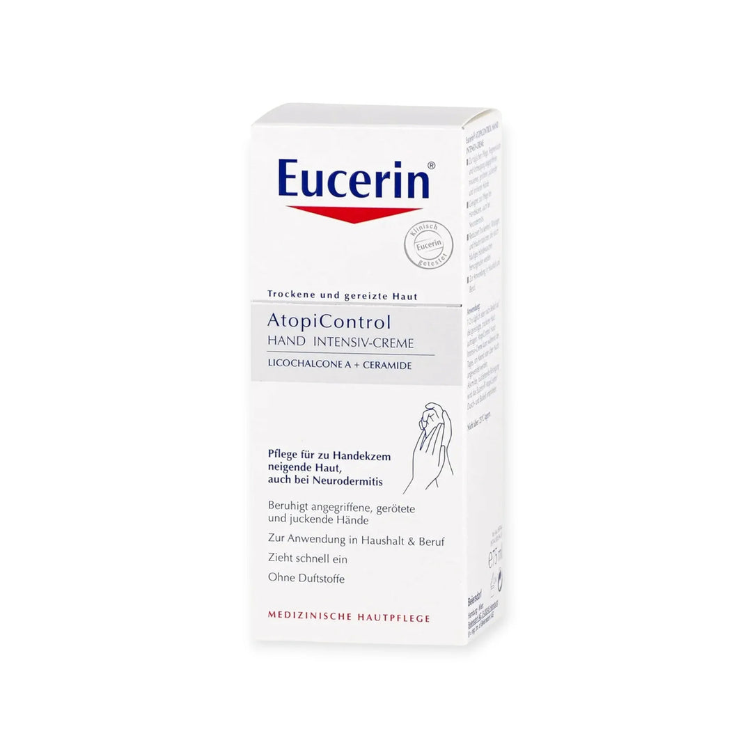 Eucerin AtopiControl Crème Mains – Peaux Sèches &amp; À Tendance Atopique – 75 ml