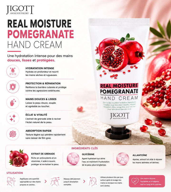 Jigott - Real Moisture Pomegranate Hand Cream