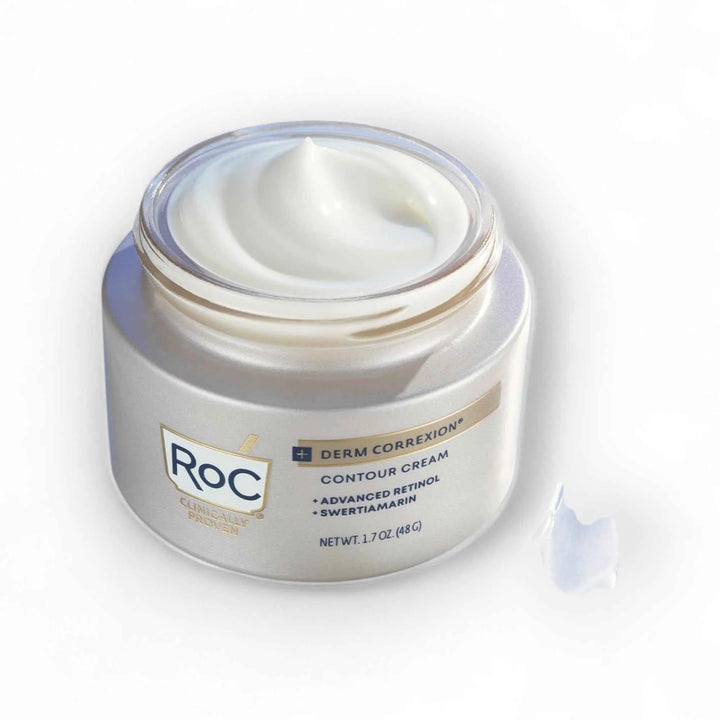 RoC Derm Correxion – Crème Contour Visage &amp; Cou au Rétinol Avancé – 50 ml