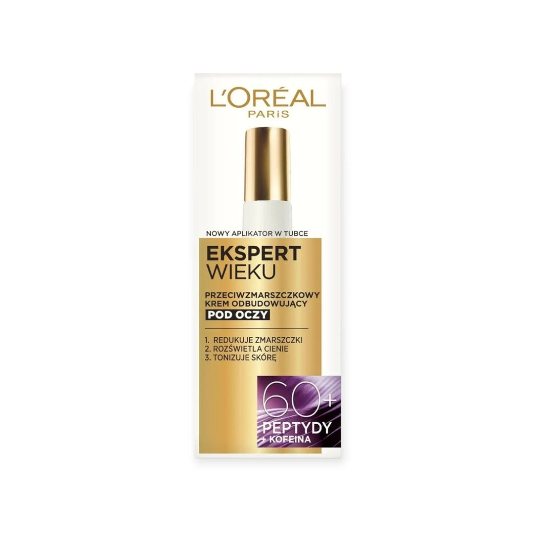 L’Oréal Paris Age Expert 60+ Peptides  – Crème Contour des Yeux Anti-Rides 15 ml