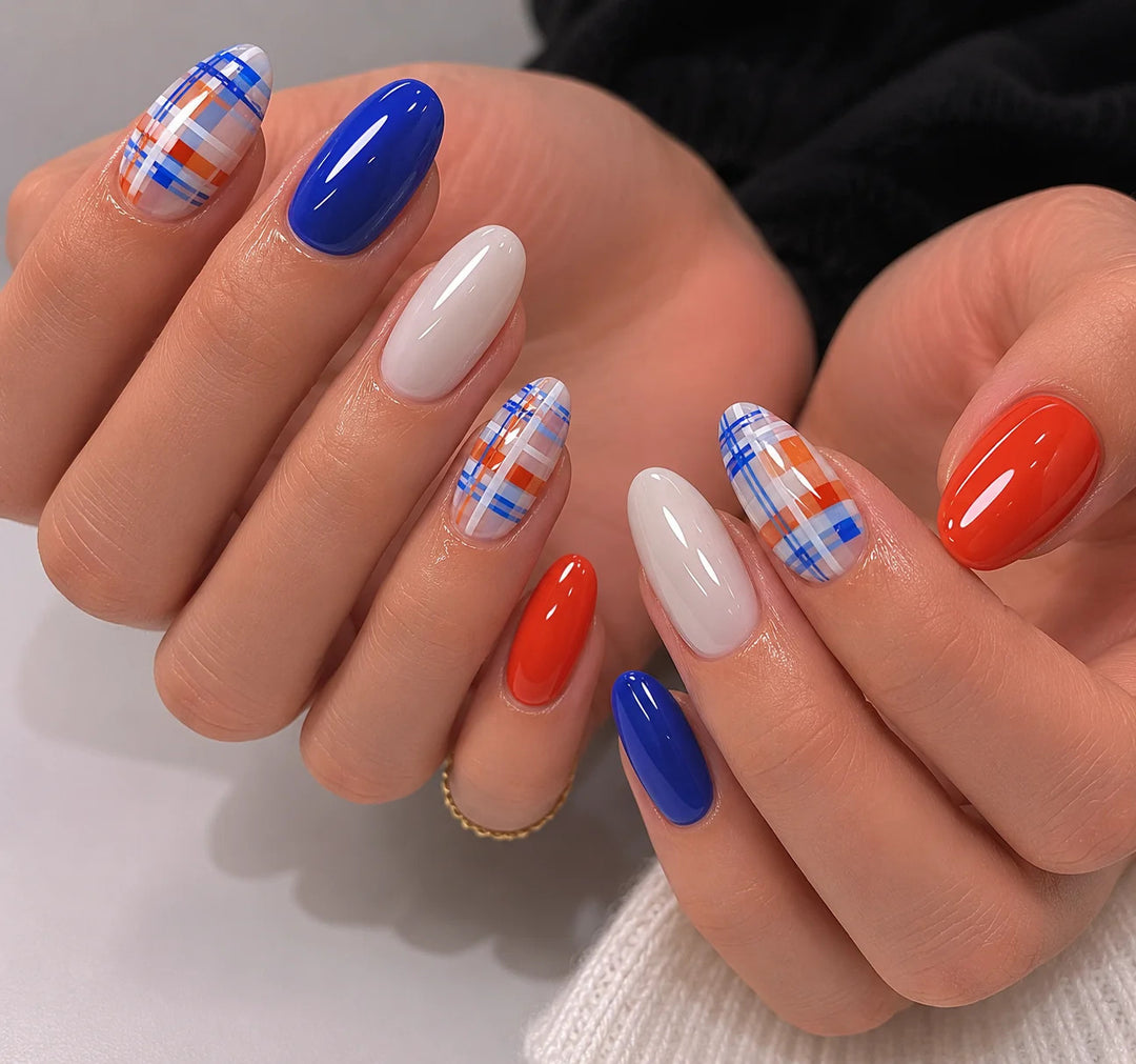 ÉDGEU - Perfect Gel Nail Wraps (ENA428 - Joyful Check)