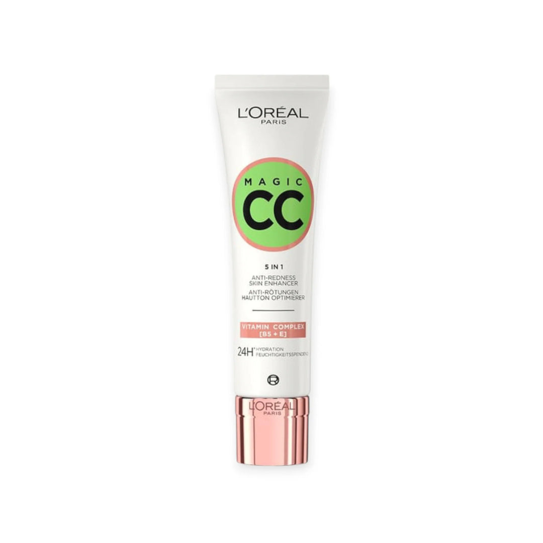 L’Oréal Paris Magic CC Cream 5-en-1 Anti-Rougeurs – Complexe Vitaminé B5  E –