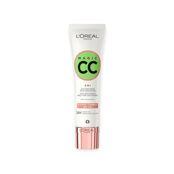 L’Oréal Paris Magic CC Cream 5-en-1 Anti-Rougeurs – Complexe Vitaminé B5  E –