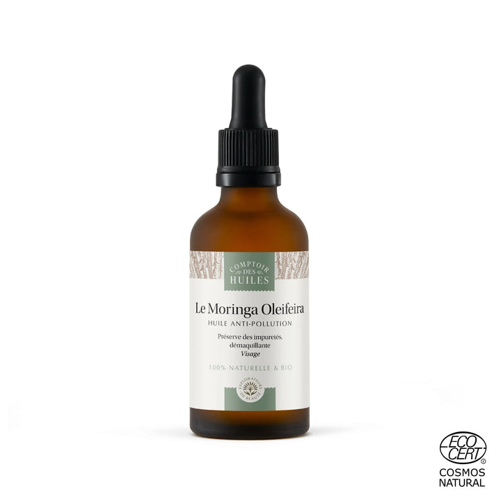 Huile de Moringa Bio Éclat du Teint &amp;| Soin Visage et Cheveux 100/100 sur Yuka