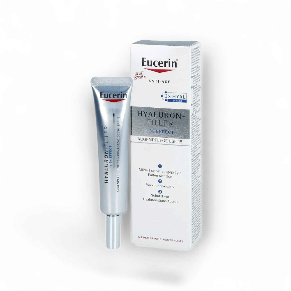 Eucerin Hyaluron-Filler +3x Effect Contour des Yeux SPF 15 – Soin Anti-Rides