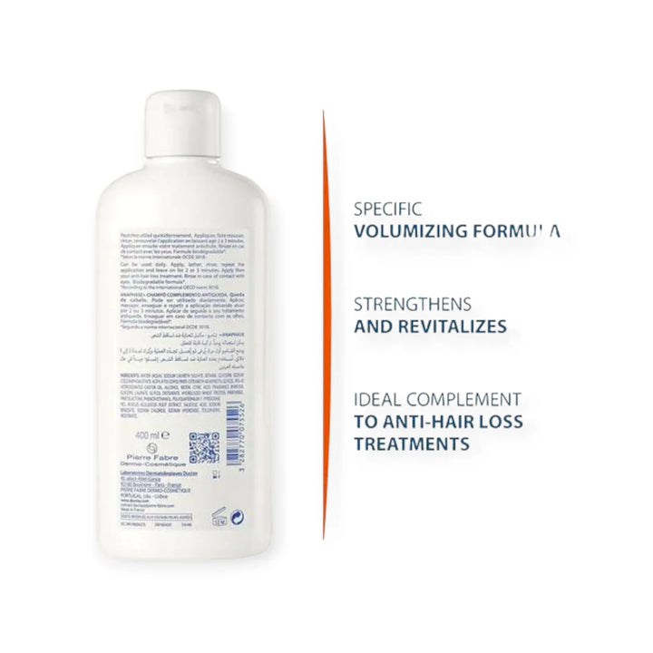 Ducray Anaphase+ Shampooing Anti-Chute &amp; Croissance – 400 ml
