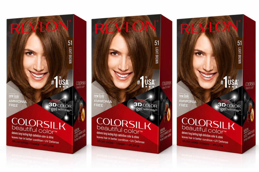 Revlon ColorSilk Beautiful Color 51 Châtain Clair – Coloration Permanente