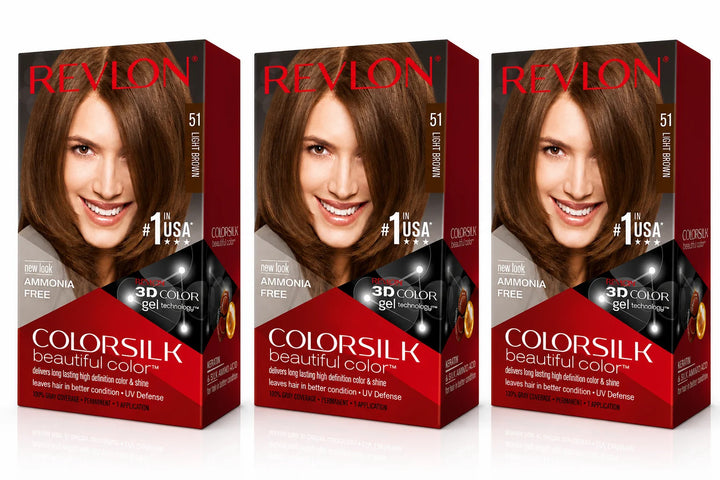 Revlon ColorSilk Beautiful Color 51 Châtain Clair – Coloration Permanente