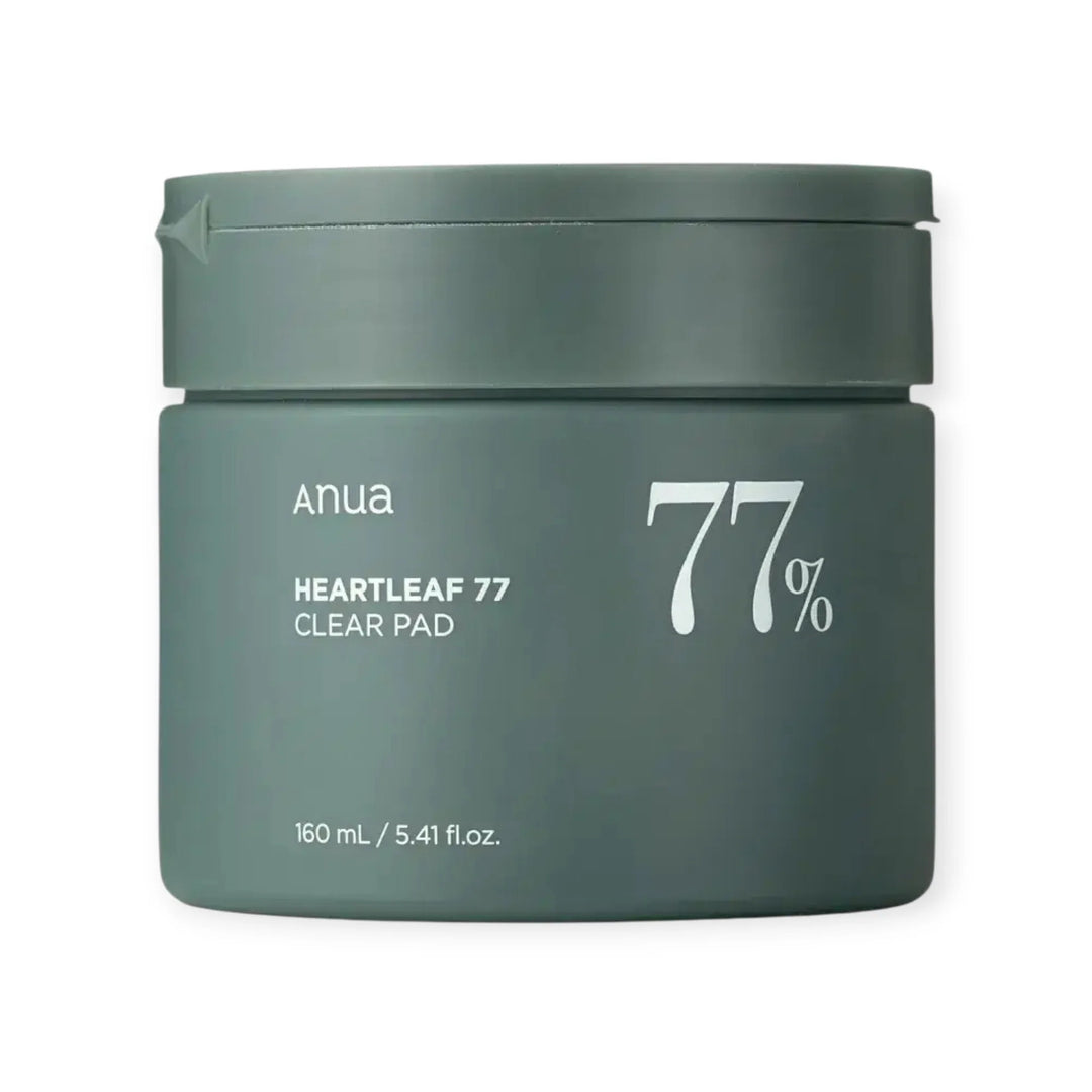 Anua Heartleaf 77% Clear Pad – Disques Exfoliants Apaisants pour Peau Nette