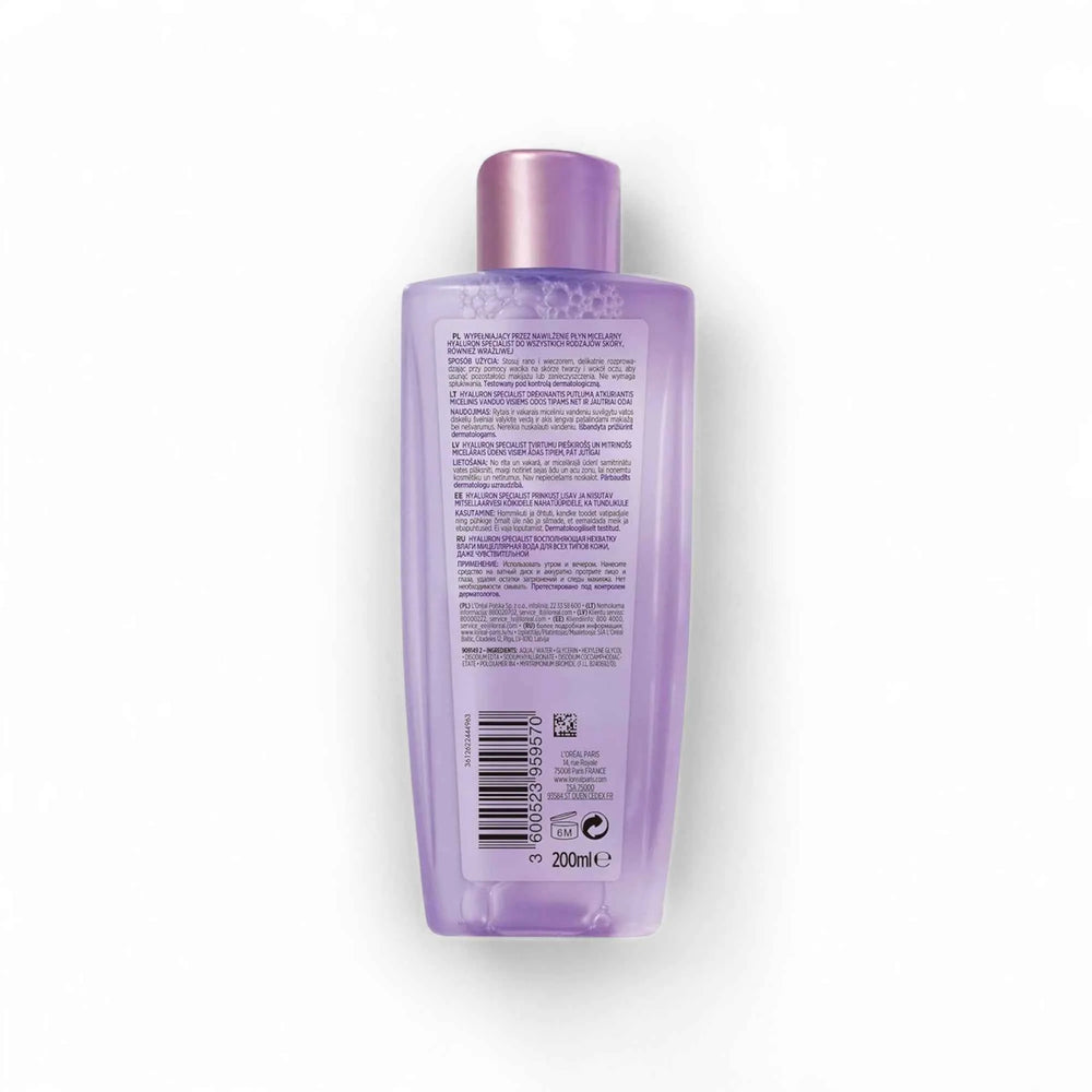 L’Oréal Paris Hyaluron Specialist Eau Micellaire Hydratante à l’Acide