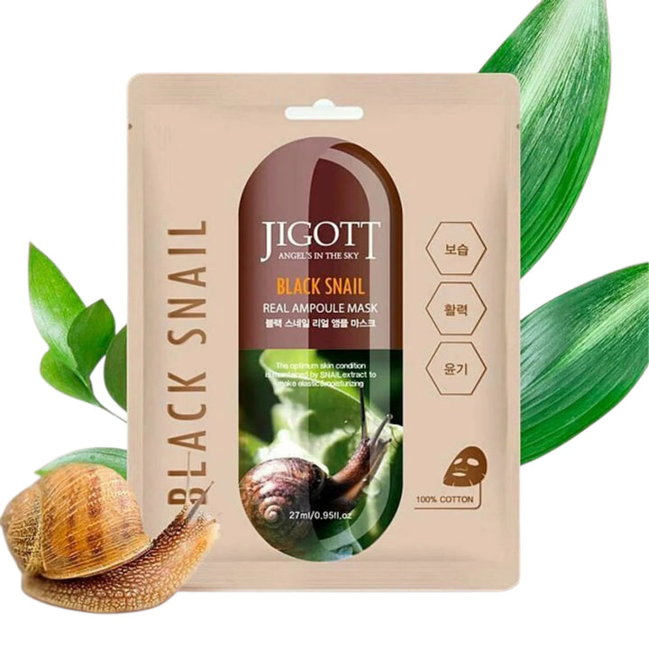 Jigott - Black Snail Real Ampoule Mask (27 ml)