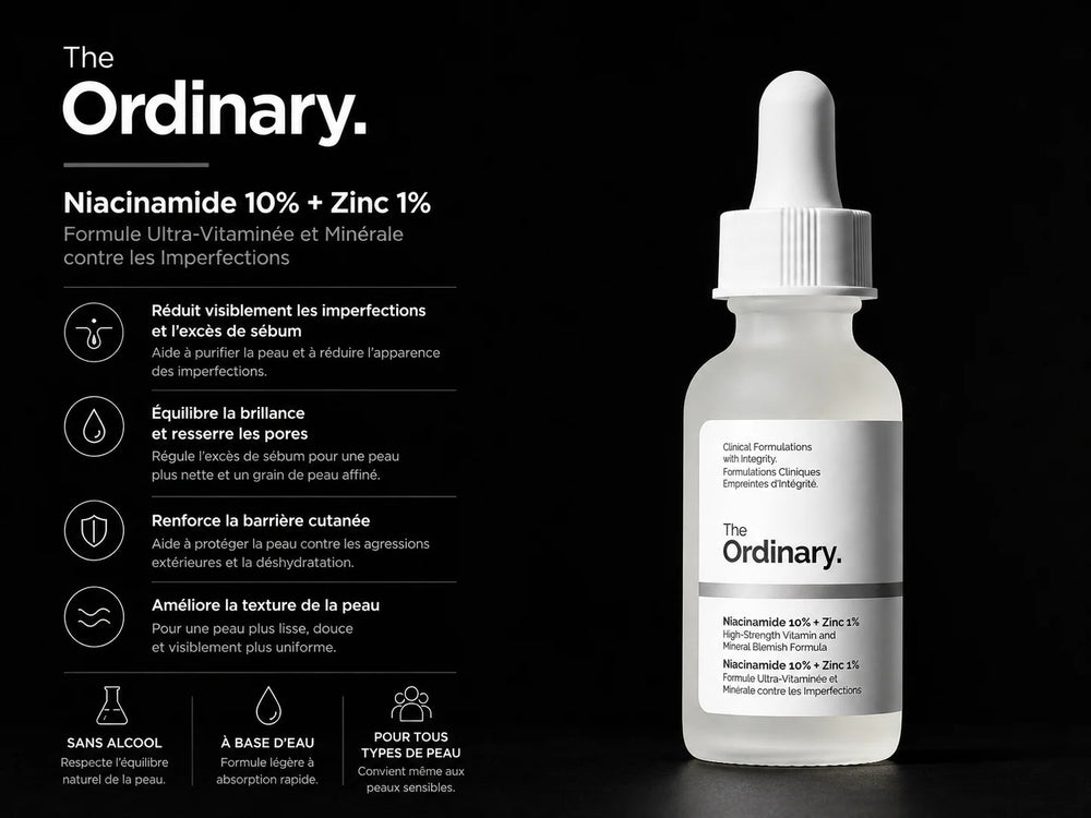 The Ordinary – Niacinamide 10% + Zinc 1% – Sérum 30 ml