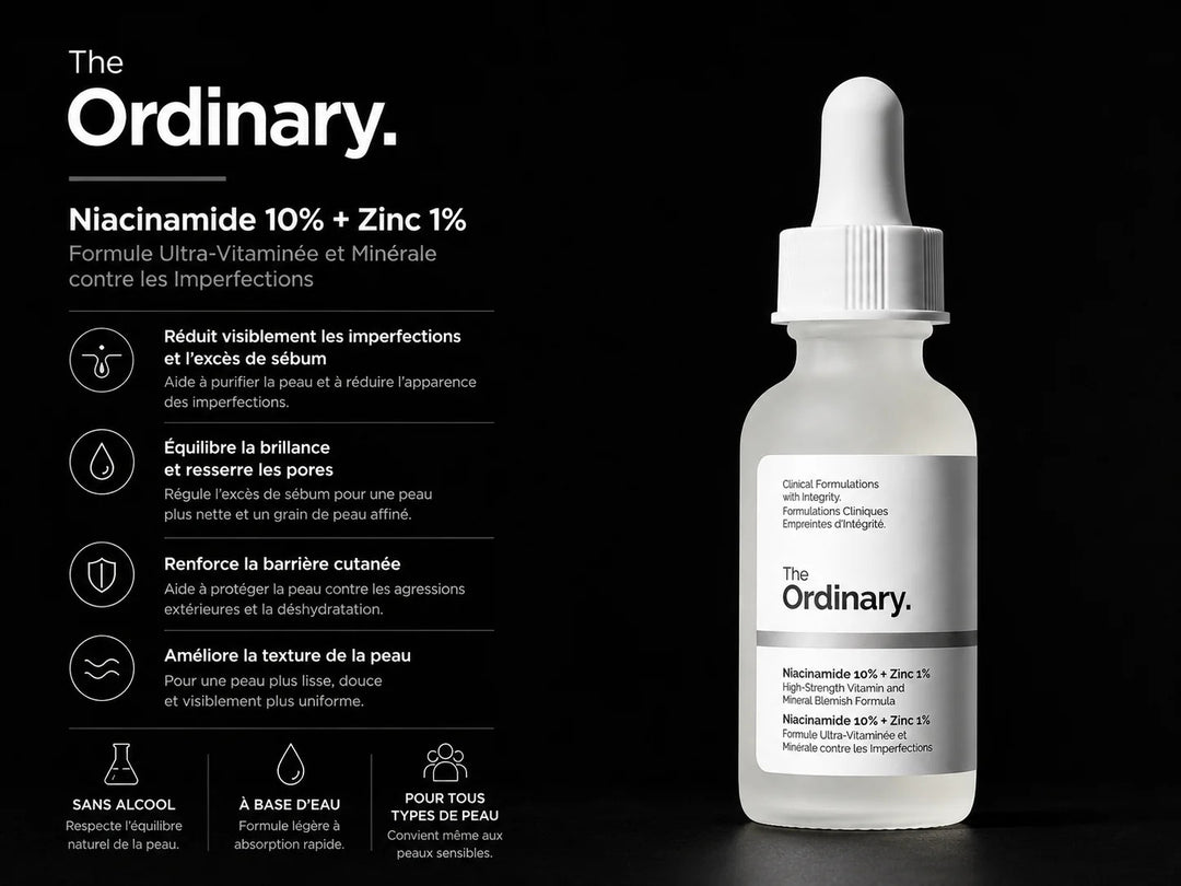 The Ordinary – Niacinamide 10% + Zinc 1% – Sérum 30 ml