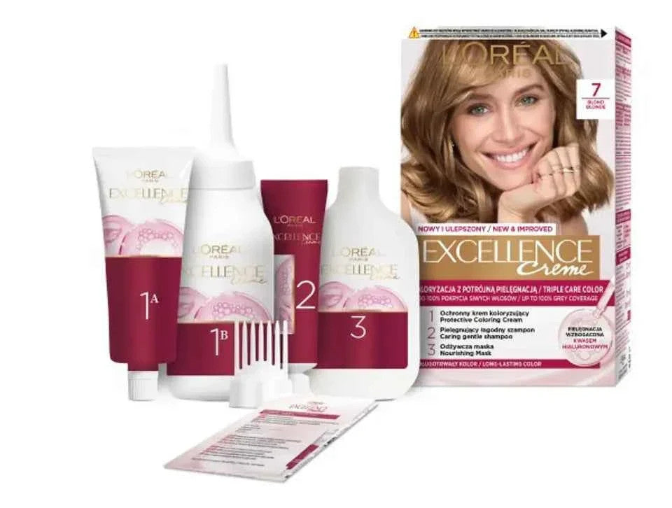 L’Oréal Paris Excellence Crème 7 Blond  Coloration Permanente Triple Soin à
