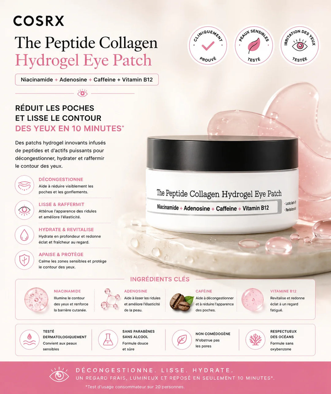 COSRX - The Peptide Collagen Hydrogel Eye Patch (60 Patches)