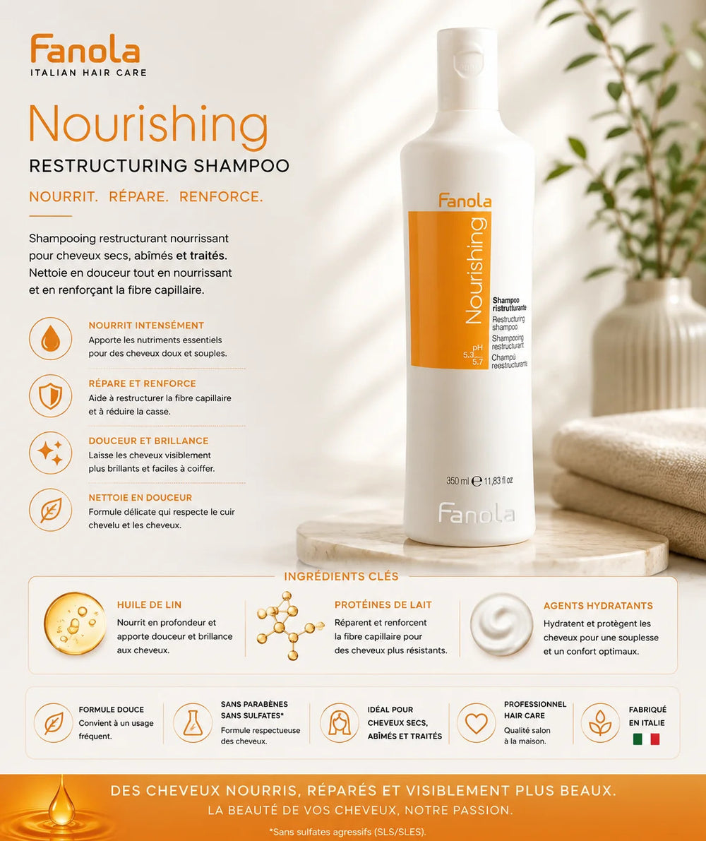 Fanola Nourishing Restructuring Shampoo – 350 ml