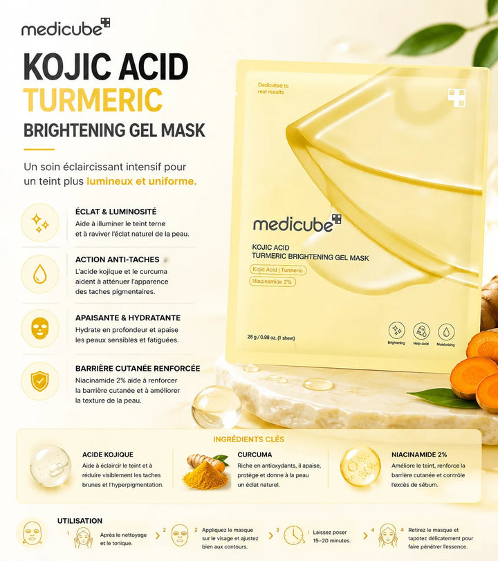 Medicube - Kojic Acid Turmeric Brightening Gel Mask (28 g)