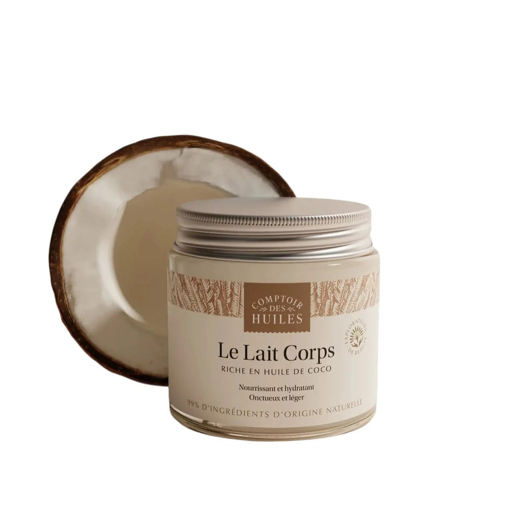 Lait Corps Hydratant Bio à la Noix de Coco et au Moringa – Nutrition & Douceu