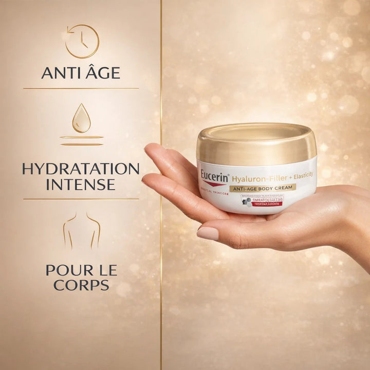 Eucerin Hyaluron-Filler + Elasticity Crème Corporelle Anti-Âge – 200 ml