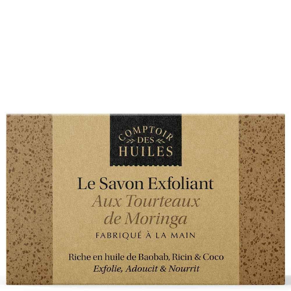 Savon Exfoliant Bio aux Tourteaux de Moringa – Corps  Fabriqué à la Main en